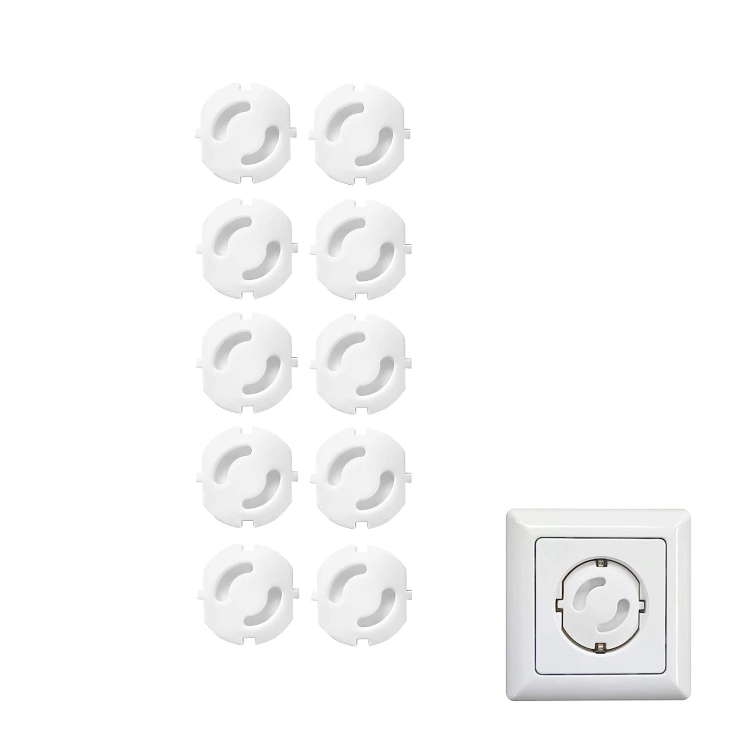 Baby Safety Child Electric Socket Outlet Plug Protection Security Two Phase Safe Lock Cover Kids Sockets Cover Plugs