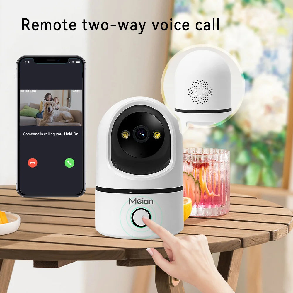 4MP HD 5G WiFi PTZ Camera Auto Tracking Cry Detector Home Indoor Security CCTV Surveillance Cameras Baby Monitor