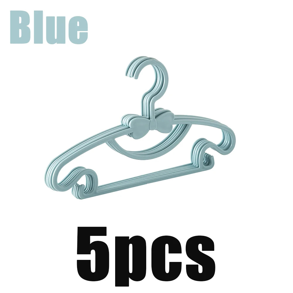 5/10/20/30/50pcs Of Children's Hangers Plastic Portable Towel Scarfs Hangers Kids Clothing Closet Storage Hanger Racks Accessory