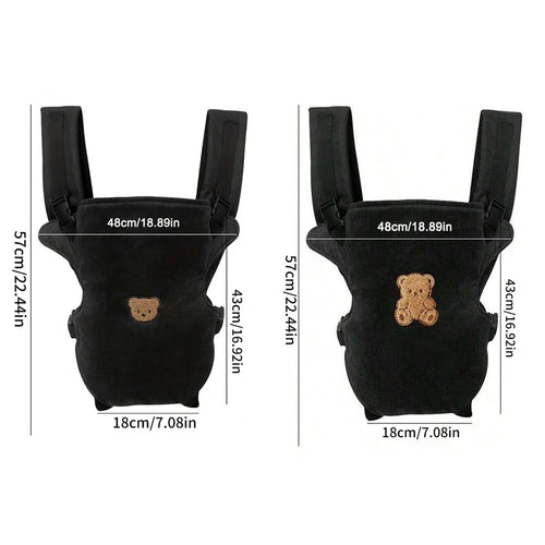 1Pc Ergonomic Multifunctional Baby Carrier - 4-in-1 Portable Baby Travel Gear, with Adjustable and Comfortable Front and Back Straps, the Perfect Gift for Baby's Baby Shower, Halloween, Christmas, and New Year