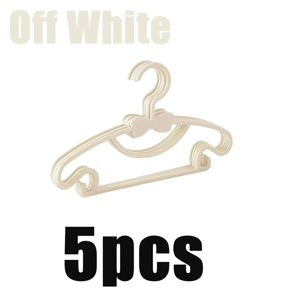 5/10/20/30/50pcs Of Children's Hangers Plastic Portable Towel Scarfs Hangers Kids Clothing Closet Storage Hanger Racks Accessory