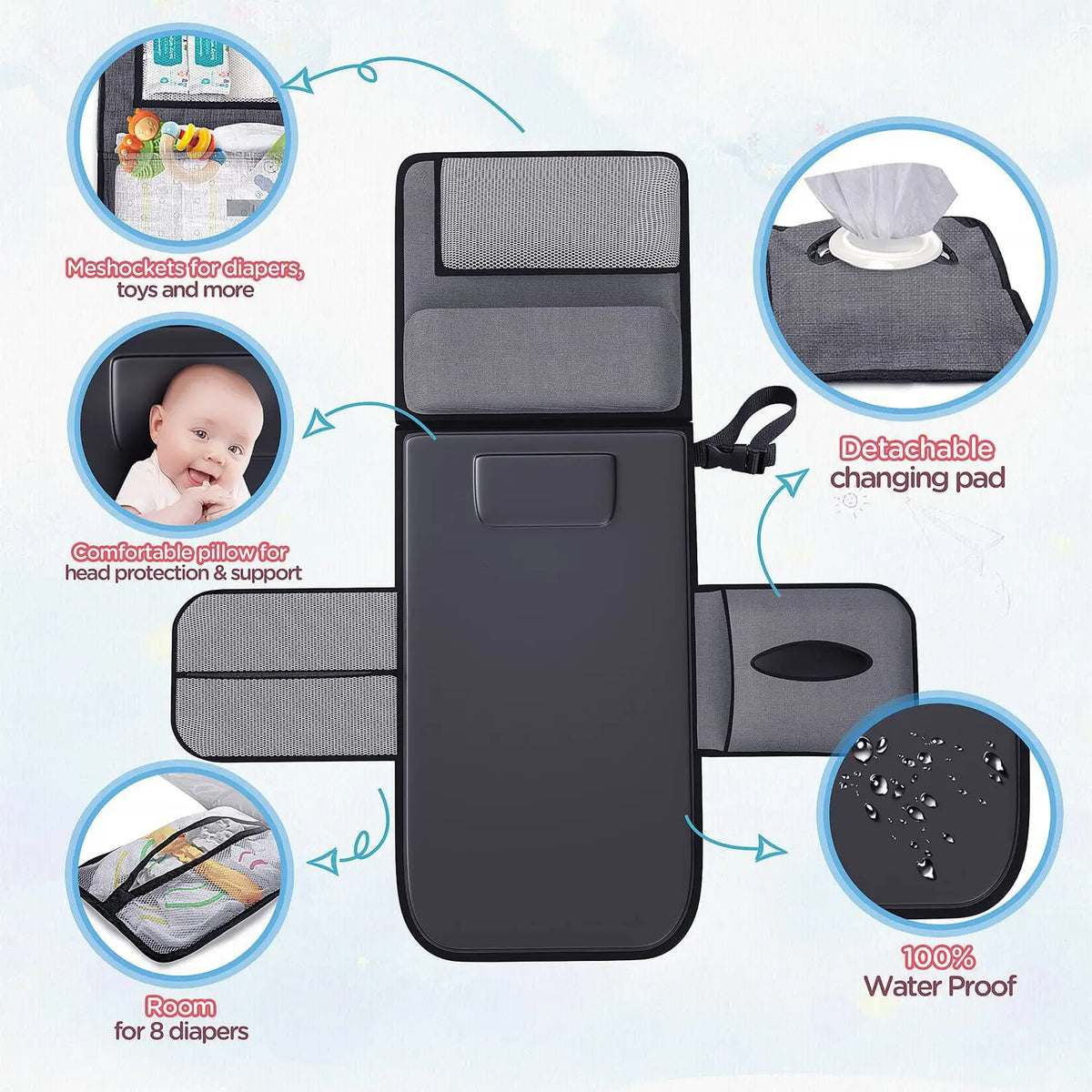 The Voyager Changing Mat — Foldable Travel Diaper Pad