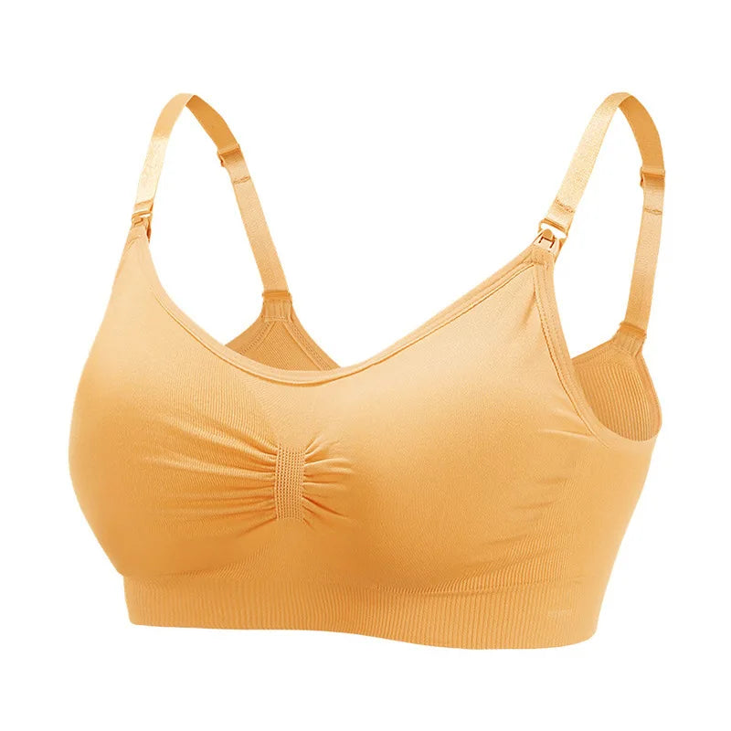 High Quality Maternity Nursing Bras Cotton Breastfeeding Pregnant Underwear Seamless Large Size Breathable Bra Push Up