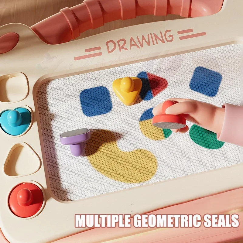 Cartoon Drawing Board Baby Puzzle Magnetic Writing Board Toy Graffiti Magnetic Drawing Board Montessori Toy for Children Gift