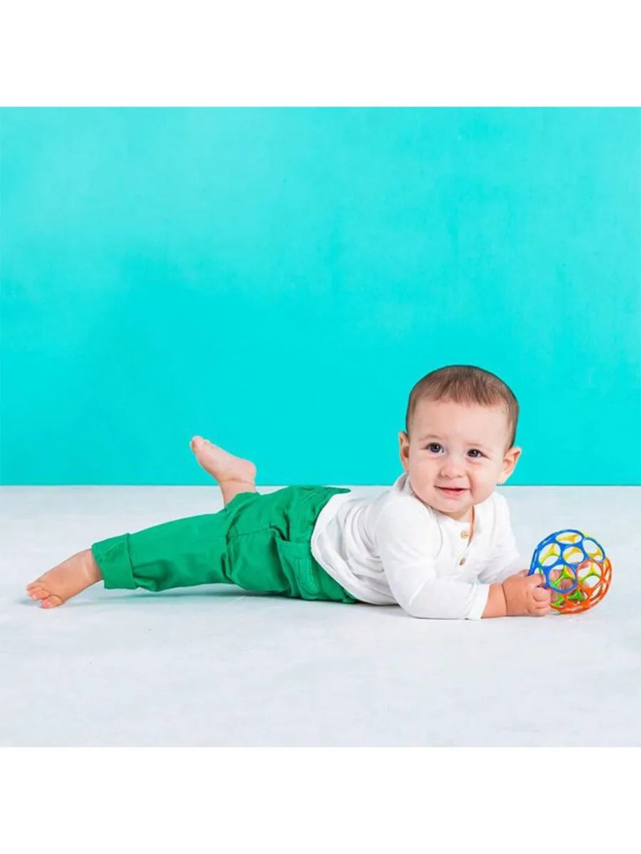 Colorful Baby Grasping Ball Soft Hollow Sensory Teething Toy Easy Grip Hand Catch Play Toy for Newborn Infant Early Development