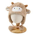 Winter Beanie Hat Kawaii Toddler's Sheep Plush Hat Soft Thickened Cute Sheep Hat Coldproof Breathable Cartoon Beanie Caps Infant