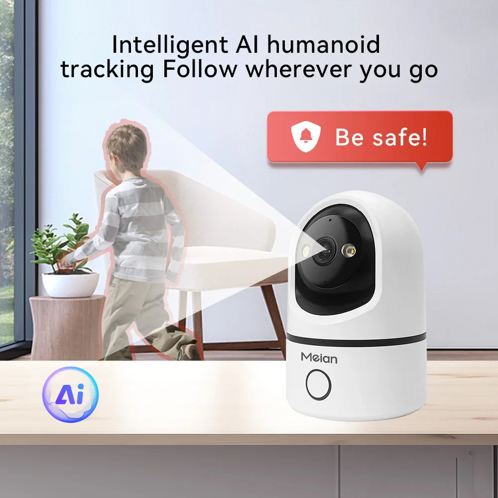 4MP HD 5G WiFi PTZ Camera Auto Tracking Cry Detector Home Indoor Security CCTV Surveillance Cameras Baby Monitor