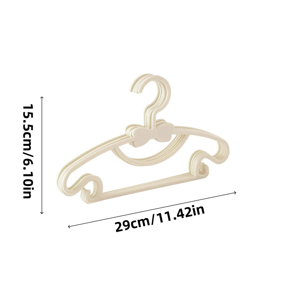 5/10/20/30/50pcs Of Children's Hangers Plastic Portable Towel Scarfs Hangers Kids Clothing Closet Storage Hanger Racks Accessory