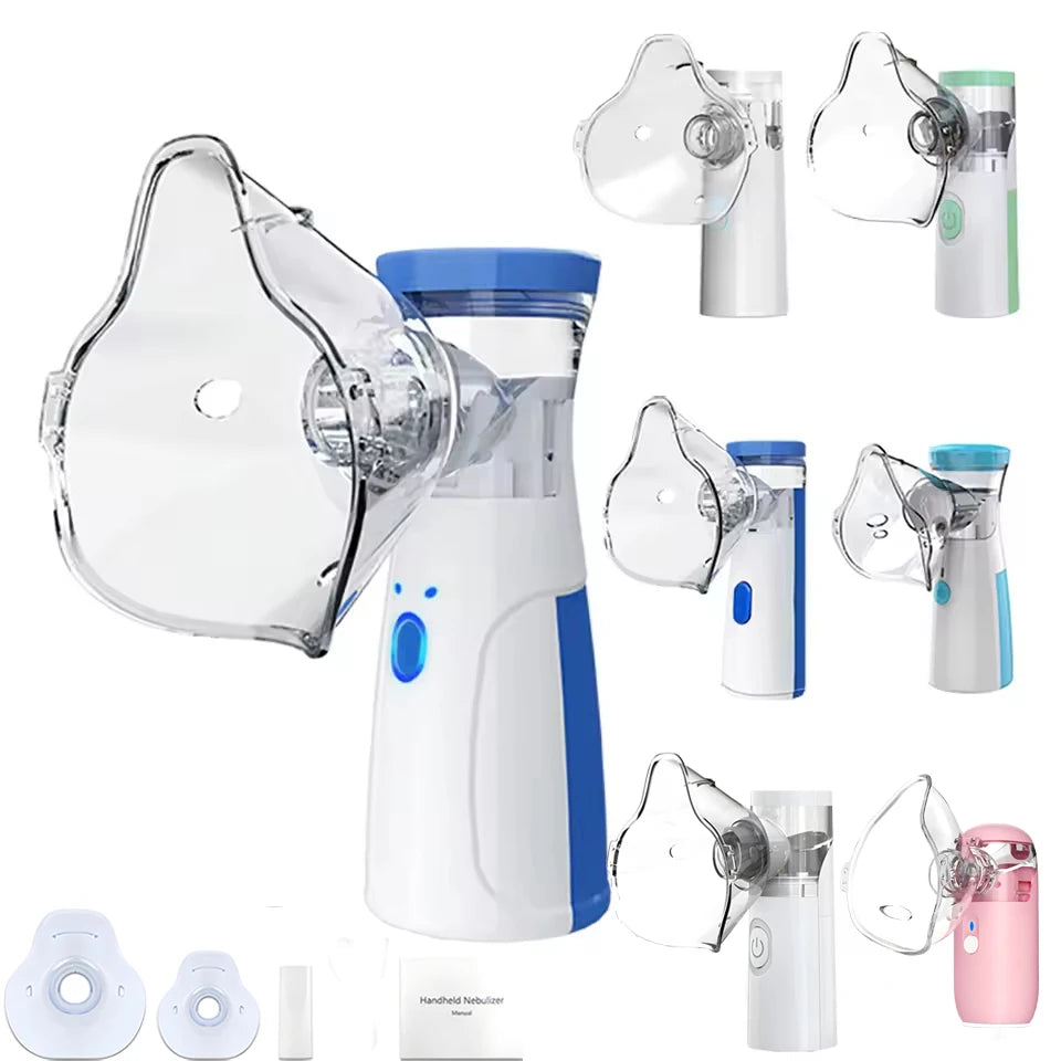 Portable Mesh Nebulizer for Humans & Animals – Silent Ultrasonic Inhaler for Kids, Adults, Pets and Vet Use