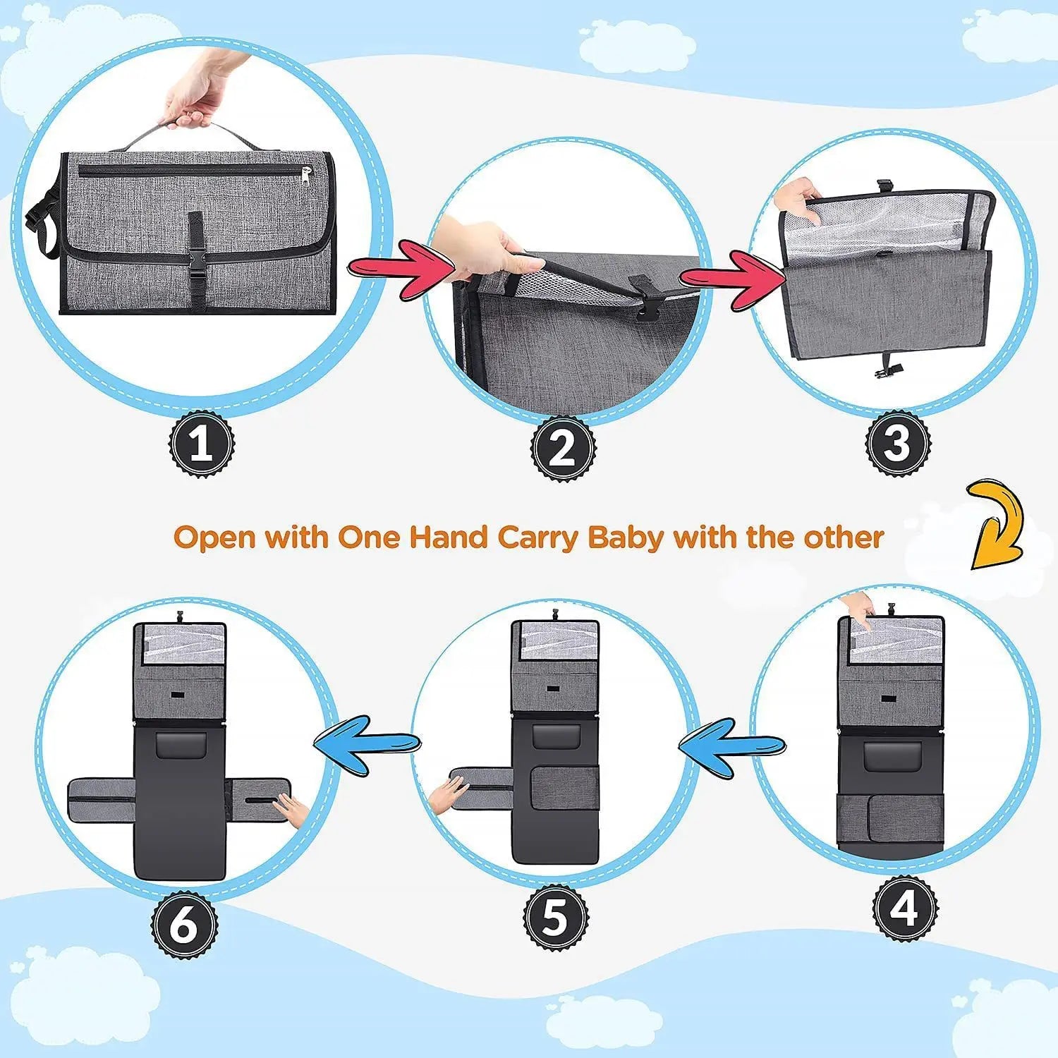 The Voyager Changing Mat — Foldable Travel Diaper Pad
