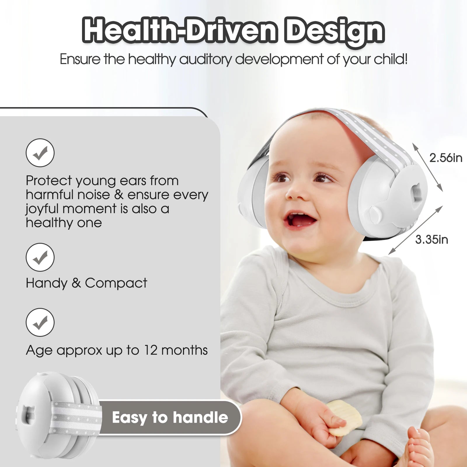 New Baby Noise Cancelling Headphones Ear Protection Earmuffs for Infants with Elastic Headband Airplane Travel Baby Accessories