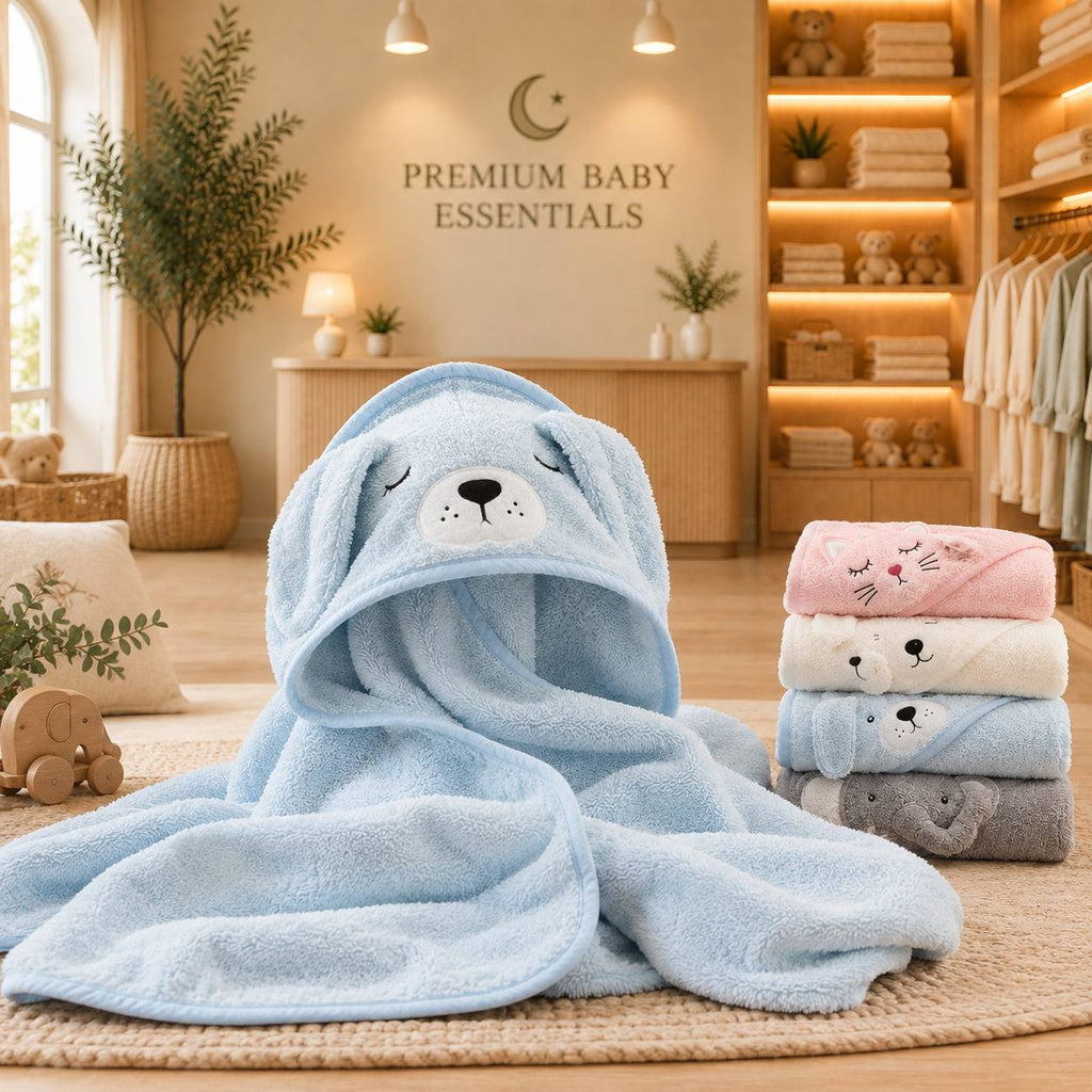 Toddler Bathrobe Infant Bath Towel Boy Girl Blankets Swaddle With Hood Cartoon Coral Fleece Towel Blanket Newborn Kids Bedding